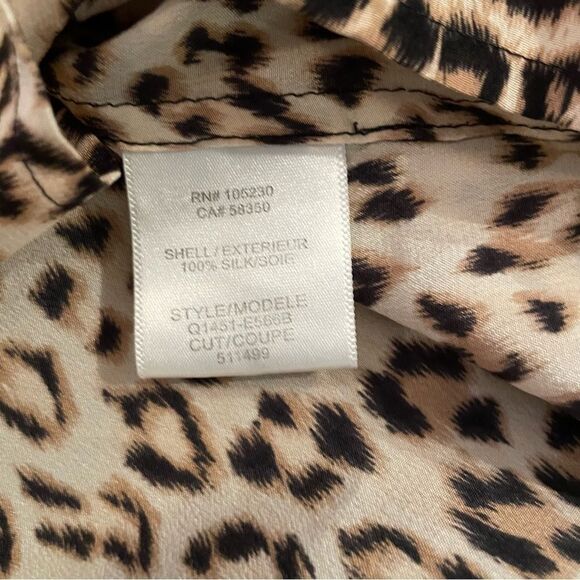 Equipment leopard silk blouse - Picture 6 of 7